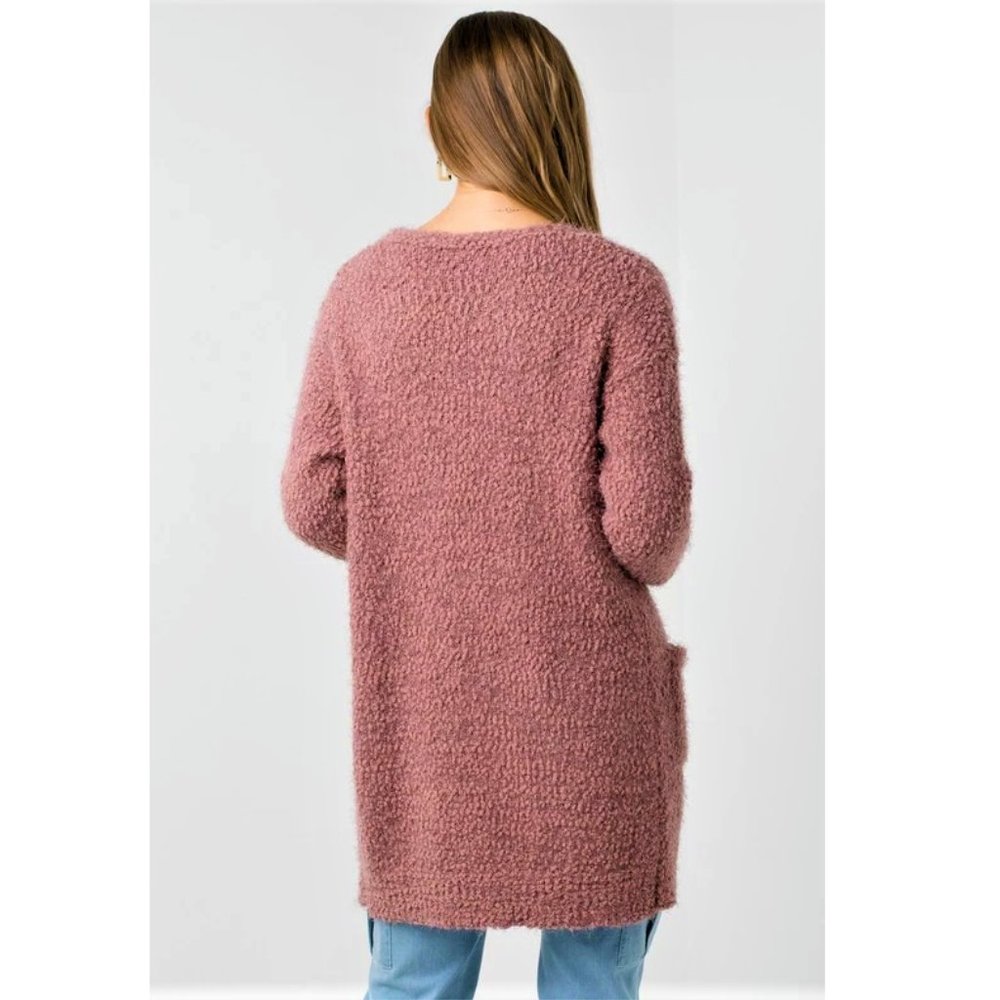 ✨SALE! Cozy Chunky Knit Popcorn Cardigan NWT - Picture 7 of 7